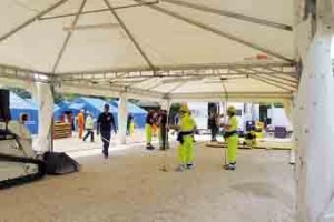 terremoto allestimento cucina