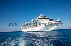 Cruise Ship in Caribbean Sea