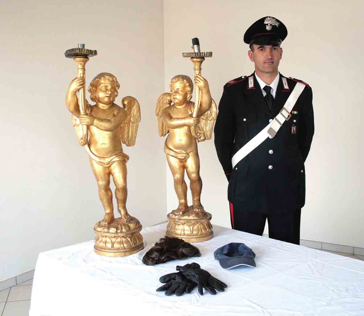 Recuperate opere d’arte sacra rubate