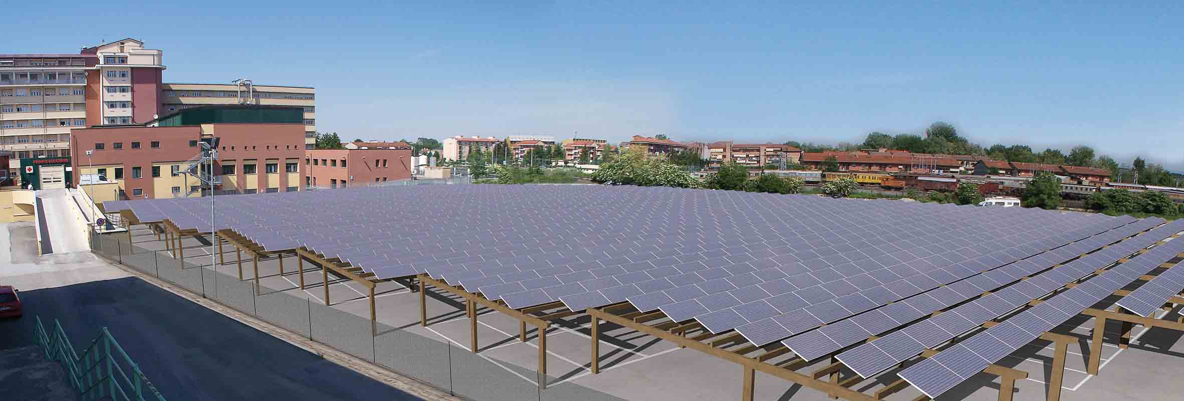 Nuovo volto al parcheggio dell’ospedale