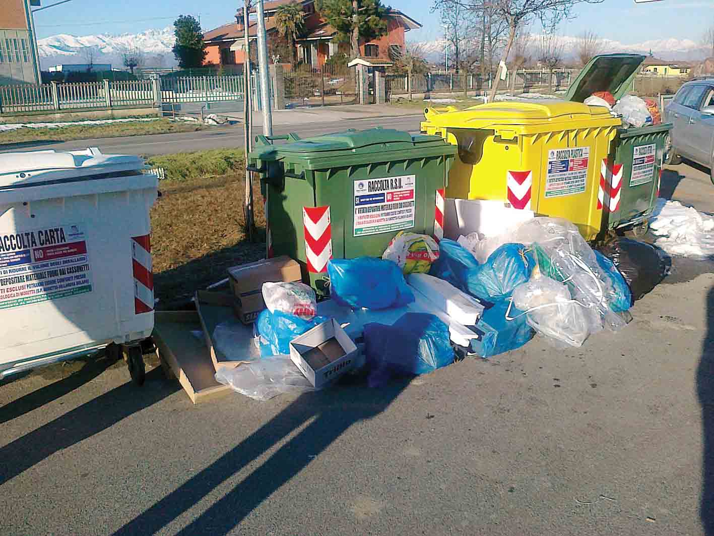 Prime multe a chi non “differenzia”