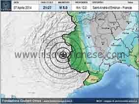 Paura per la scossa di terremoto