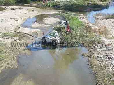 Operazione di pulizia del torrente Maira