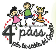 Quat pass per la scola ed Genola”