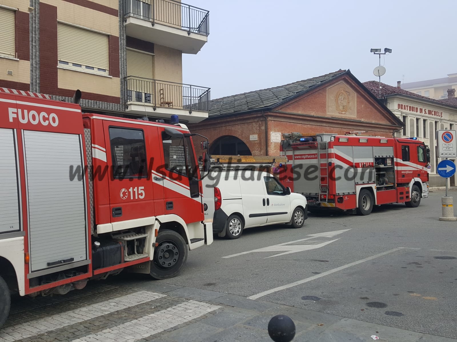 Tre scoppi e fumo a Cavallermaggiore