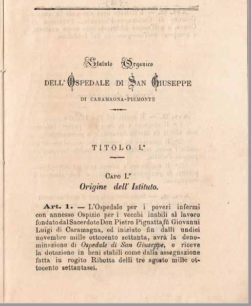 La casa di riposo ha 150 anni