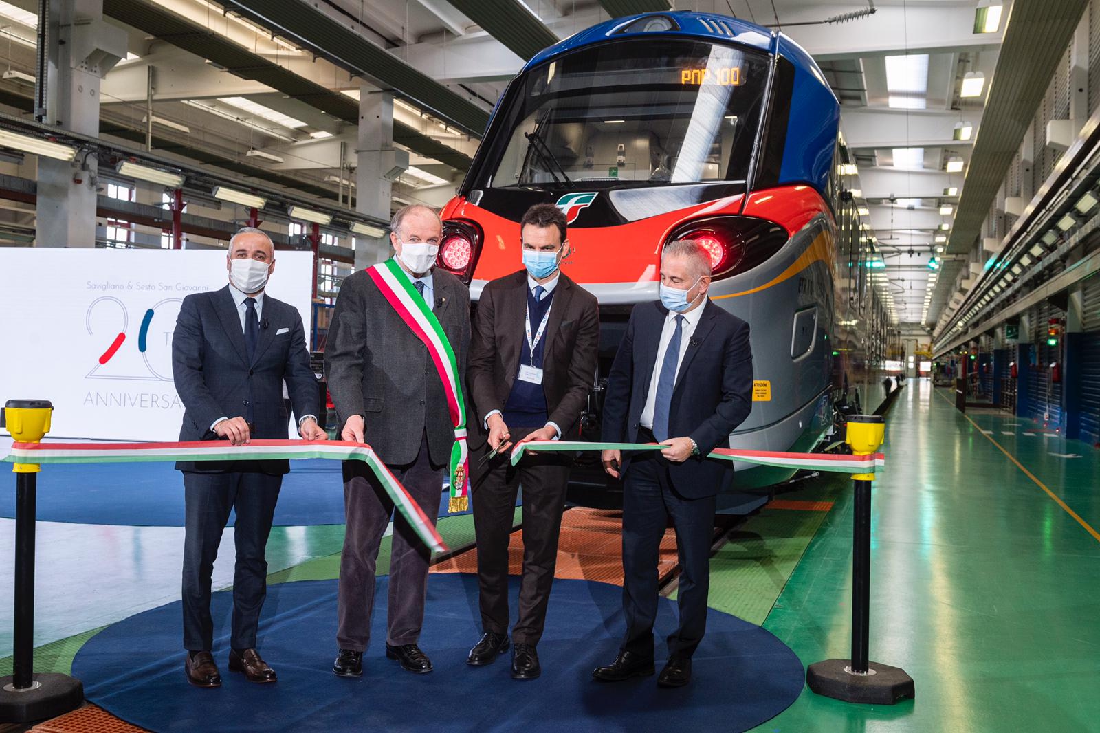 Vent’anni di Alstom a Savigliano: consegnato il 100° treno “Pop”