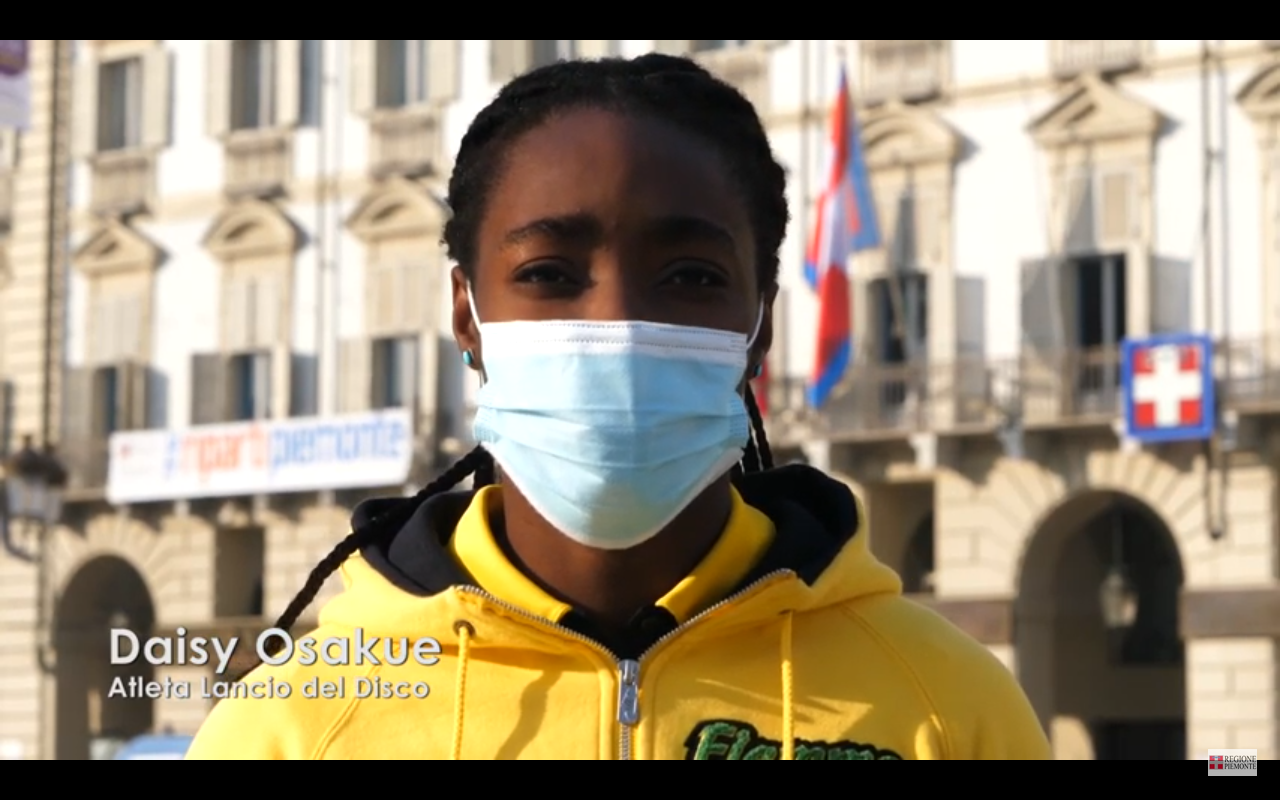 Campionessa di atletica testimonial contro il virus