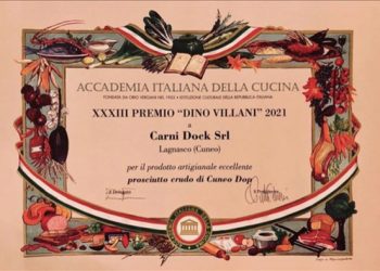 Il prosciutto Crudo di Cuneo DOP, prodotto dalla Carni Dock di Lagnasco, vince il “Premio Dino Villani” 2021