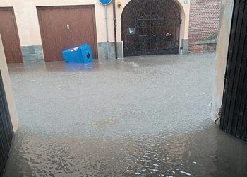 Violento temporale “sommerge” Racconigi