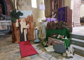 Allestito il presepe pasquale