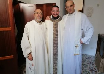 Don Gabriele Vaglio con don Mauro e don Paolo