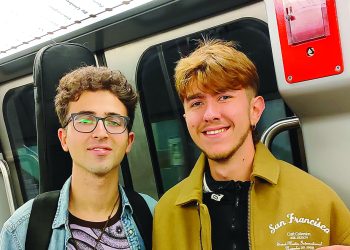 Alberto e Giuliano, studenti volontari al rifugio di Oulx