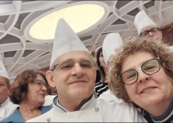 I ristoratori del locale “Da Mosè” in udienza da Papa Francesco