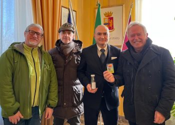 Roberto Marengo, Ezio Cavallo, il questore Carmine Rocco Grassi e Danilo Paparelli