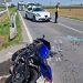 Collisione fra auto e moto, centauro in ospedale